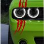Headlight Scratch Rip Tear Tribal Reflective Vinyl Decal Sticker