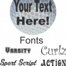 Golf Ball Game Sports Custom Personalized Name Number Car Truck Vinyl Magnet
