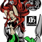 Mermaid Sexy Girl Ship Anchor Siren Car Boat Truck Window Vinyl Decal Sticker
