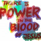 Power Blood Jesus Christ Lord GOD Holographic Truck Car  Vinyl Decal Sticker