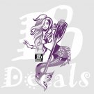 Mermaid Sea Fantasy Oar Paddle Girl Car Truck Window Laptop Vinyl Decal Sticker
