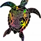 Tribal Mermaid Turtle Ocean Girl Holographic Car Window Vinyl Decal Sticker