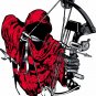 Hunting Deer Bow Grim Reaper Arrow Camo Car Truck Window Vinyl Decal Sticker