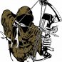 Hunting Deer Bow Grim Reaper Arrow Camo Car Truck Window Vinyl Decal Sticker