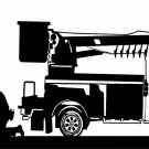 Lineman Electrician Wireman Kneeling Praying Car Boom Truck Vinyl Decal Sticker