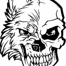 Skull Wolf Man Werewolf Monster Half Beast Car Truck Window Vinyl Decal Sticker