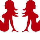 Mermaid Siren Sexy Girl Woman Sea Maiden Mudflap Car Window Vinyl Decal Sticker