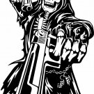 Grim Reaper Hand Guns Skull Hunter USA Car Truck Window Vinyl Decal Sticker