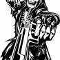 Grim Reaper Hand Guns Skull Hunter USA Car Truck Window Vinyl Decal Sticker