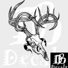 Deer Skull Hunting Antlers Bone Car Tribal Truck Window Vinyl Decal Sticker