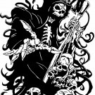 Grim Reaper Skull Bone Scythe Skeleton Car Truck Window Vinyl Decal Sticker