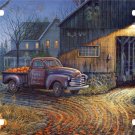 Old Truck Barn Farm House Shed Antique Store License Plate Car Truck Tag