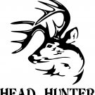 Tribal Deer Head Hunter Gun Bow Hunting Car Truck Window Vinyl Decal Sticker