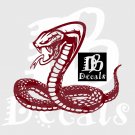 Snake Cobra Viper Serpent Reptile Car Truck Window Laptop Vinyl Decal Sticker