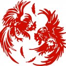 Fighting Chicken Rooster Farm Cockfighting Car Truck Window Vinyl Decal Sticker