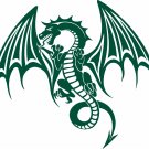 Dragon Wings Tail Mystical Car Truck Window Laptop Vinyl Decal Sticker
