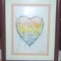 Collector's Flavia print, "I love you so much" framed in rich burgundy