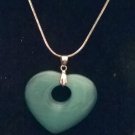 SALE  - Beautiful Turquoise HEART on sterling chain