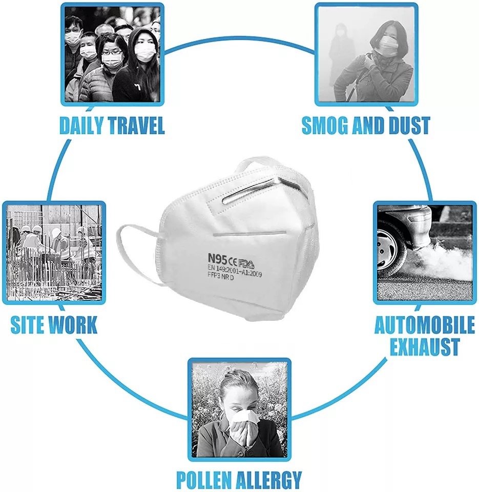 10x KN95 FFP2 N95 Face Mask