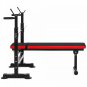 Best Choice Products Adjustable Barbell Rack Home Gym Fitness