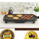 Dishwasher 20" Black Griddle Adjustable Temperature Control Non-stick coating