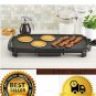 Dishwasher 20" Black Griddle Adjustable Temperature Control Non-stick coating