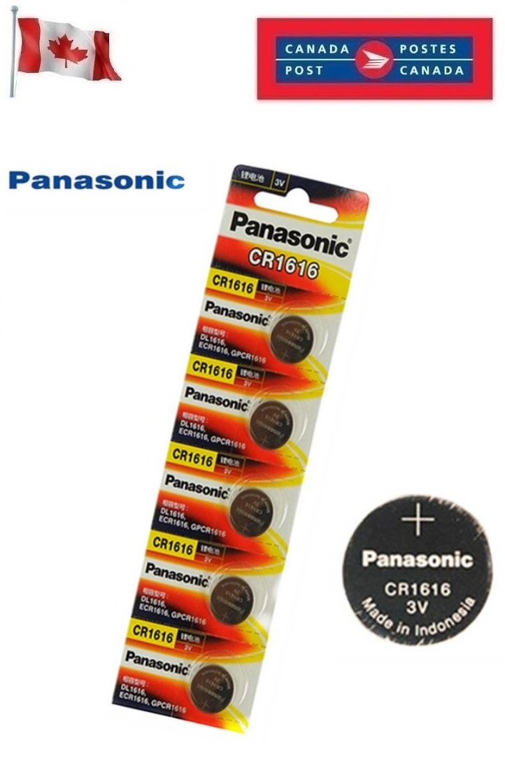 5 x Panasonic CR1616 Button Coin Cell 3V Lithium Battery Batteries exp