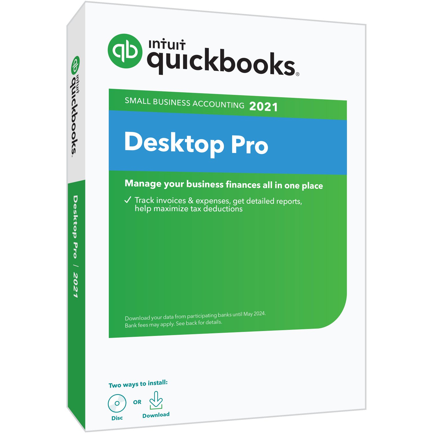 QuickBooks Desktop Pro 2021 3 user, Intuit, (EMail and CD Delivery)