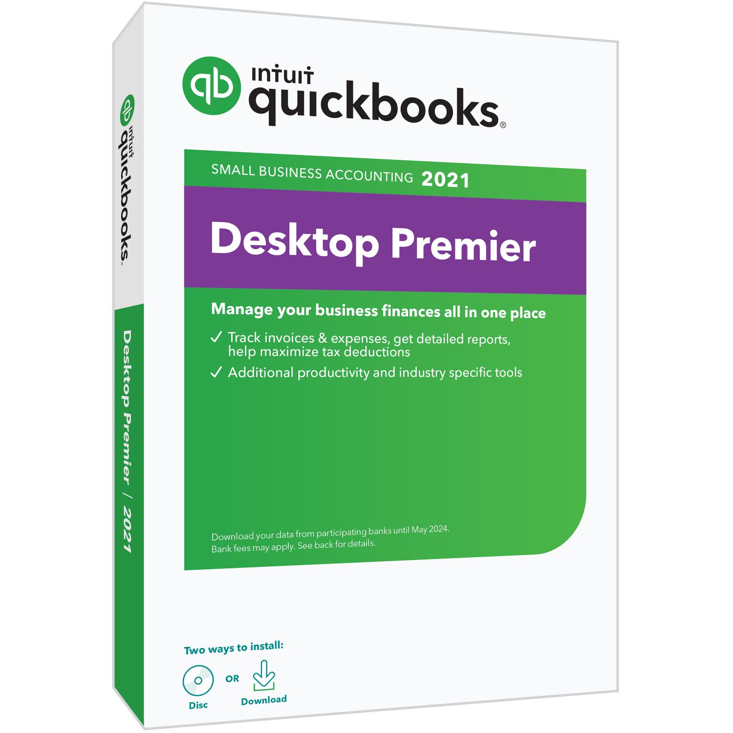 QuickBooks Desktop Premier 2021 5 user, Intuit, (EMail and CD Delivery)