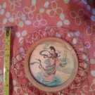 Vintage Asian Inspired Wooden Bamboo Drink Coaster
