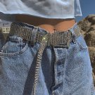 Hot Girl Silver Rhinestone Diamante Belt Bling Bling Belt Crystal Art Deco Belt Shiny Belt