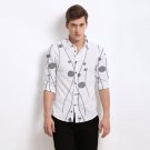 SRT MEN'S CLEOME PRINTED CASUAL SHIRT