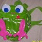 ADORABLE little girls frog backpack purse