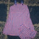 LN girls 3T checked Gap sundress w/ matching bloomers