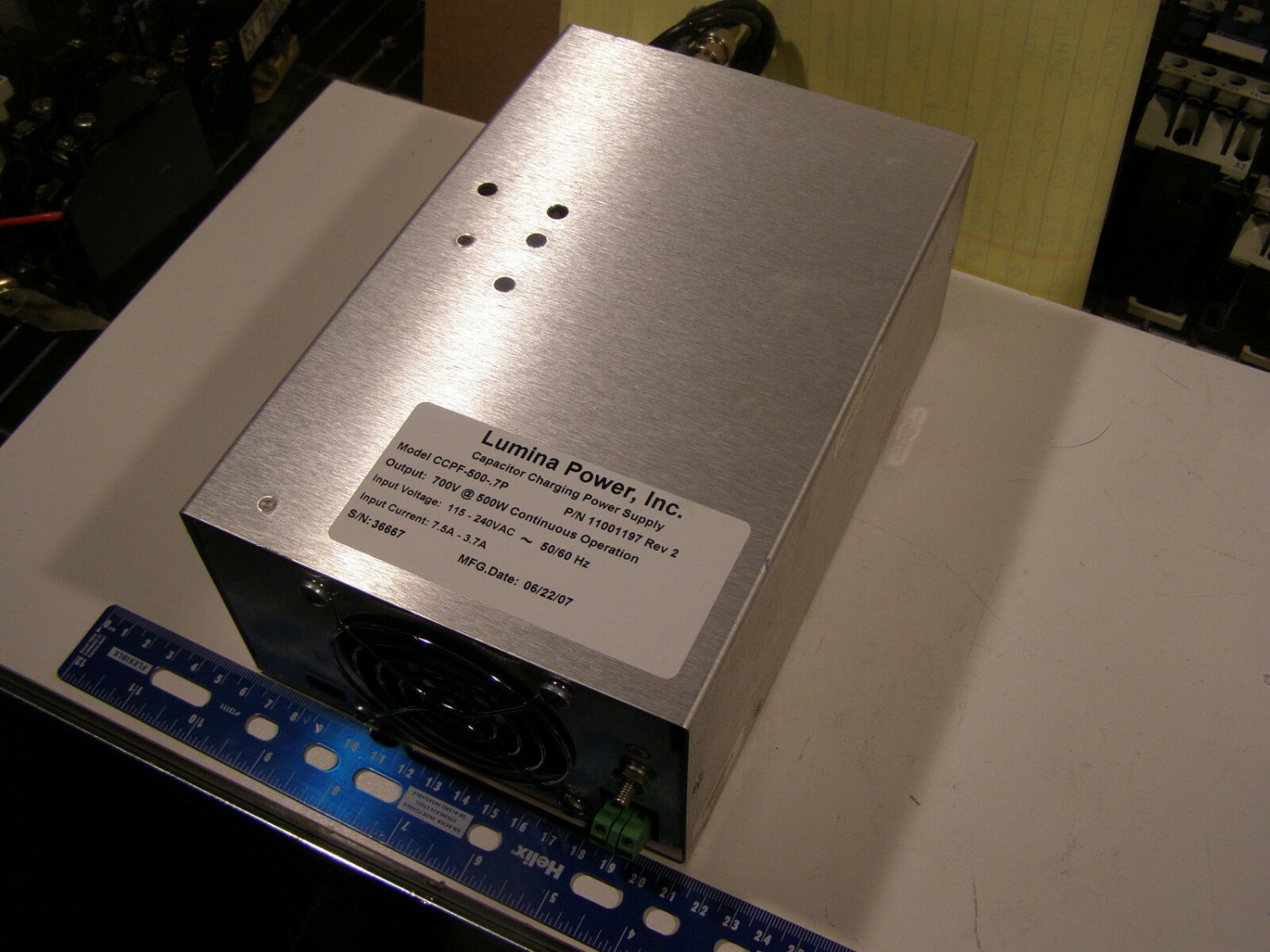 Laser Lumina CCPF500.7P 700V Capacitor Charging Power Supply NEW