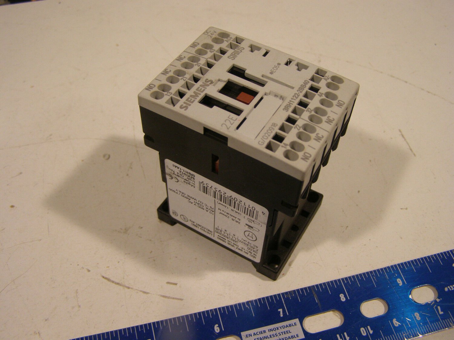 Siemens 3RH1122-2BB40 Contactor 10A 24VDC Coil 60 Day Warranty + Free Shipping