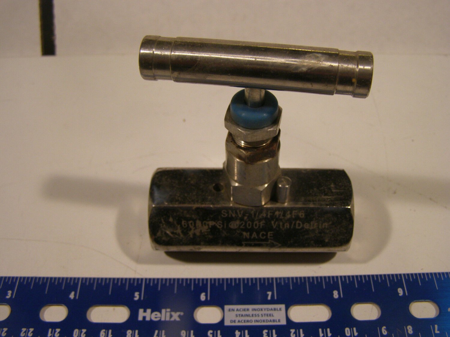APACHE SNV-1/4F1/4F6 Needle Valve 1/4" Female 316 SS NACE 6000 PSI FREE SHIP