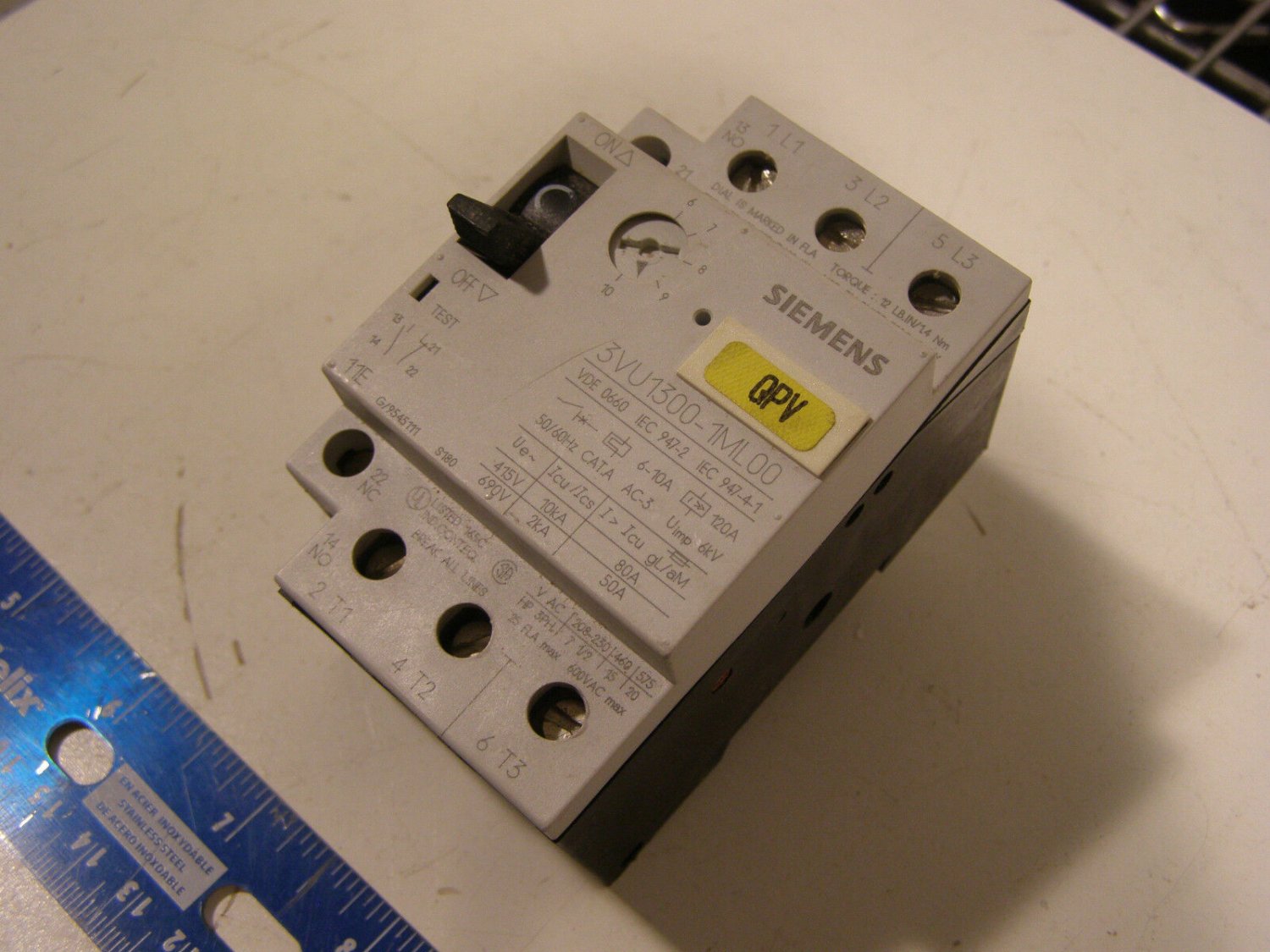 Siemens 3VU1300-1ML00 Motor Protector 60 Day Warranty + Free Shipping
