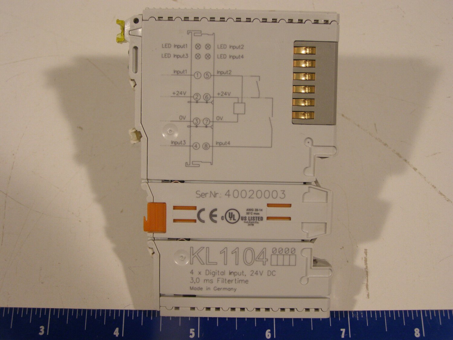 Beckhoff KL1104 CANopen 4 Channel Digital Input 60 Day Warranty + Free Shipping