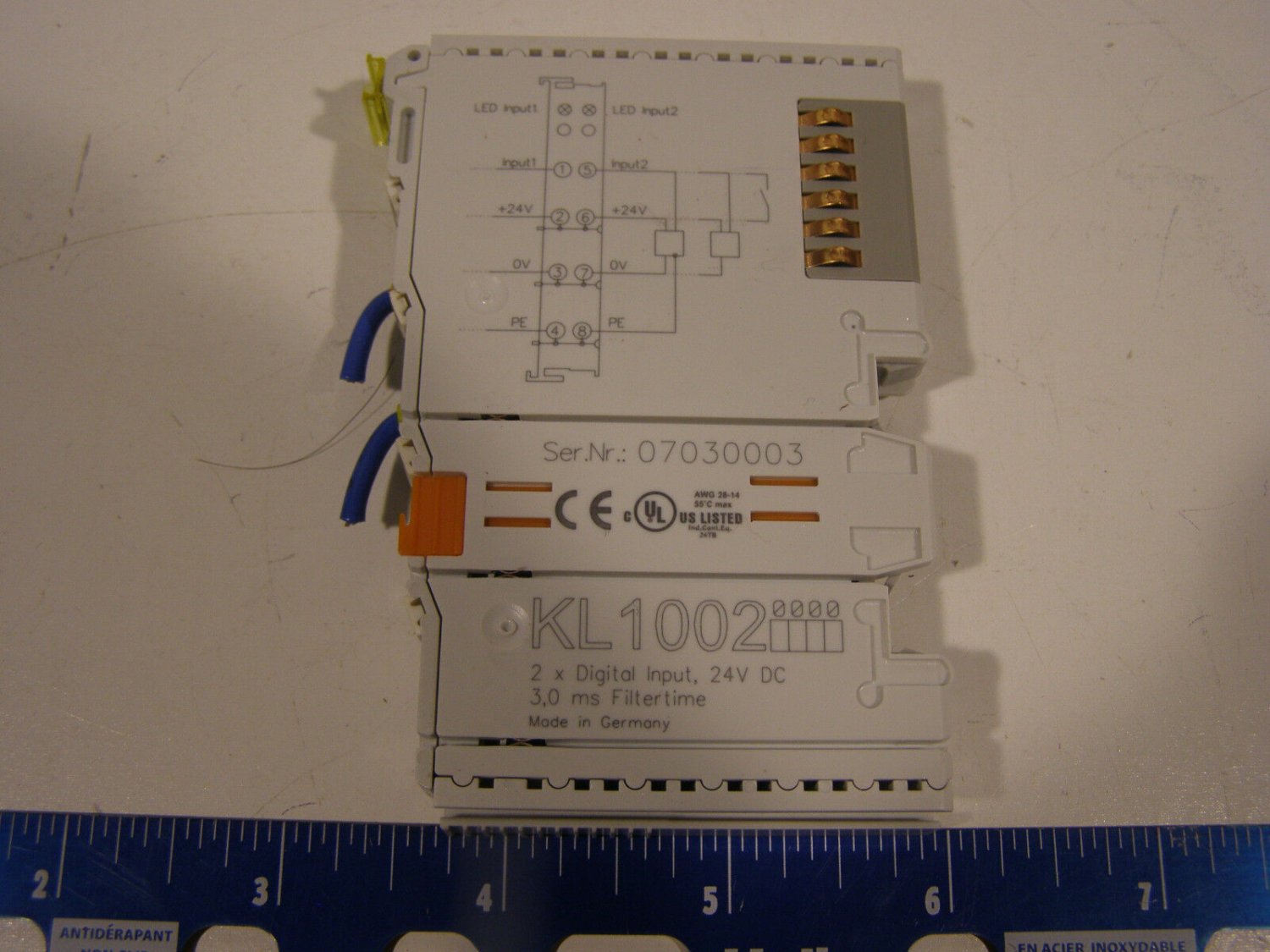 Beckhoff KL1002 CANopen 2x Digital Output 24vdc 60 Day Warranty +  Free Shipping