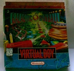 Virtual Boy Galactic Pinball NES Game with Box Book