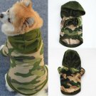 Dog Pet Clothes Hoodie Warm Sweater Puppy Coat Apparel Camouflage