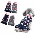 Winter Soft Cute Pet Dog Clothes Sweaters Skirts Christmas Party