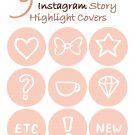 SOFT PINK cute insta stories, premade designs, instagram highlights story covers - ready to download