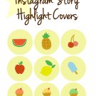YELLOW cute insta stories, premade designs, instagram highlights story covers - ready to download