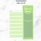 Weekly Planner Printable & To Do List | Downloadable - Instant Download & Print