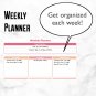 Pink Weekly Planner and Trackers | Downloadable - Instant Download & Print