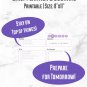 Purple Daily Planner and Journal | Downloadable - Instant Download & Print