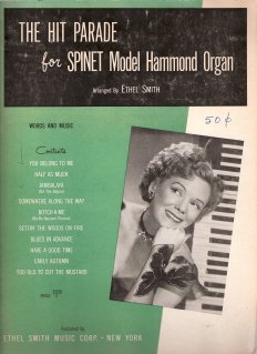 The Hit Parade for Spinet Model Hammond Organ