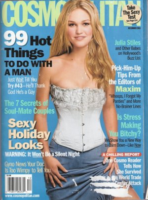 Cosmopolitan Magazine December 2001 Julia Stiles